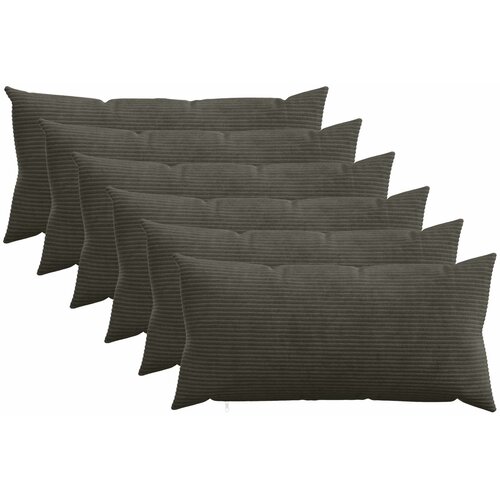  Presvlaka za jastuk 6 pcs HEERLEN Antracit 40 x 80 cm Kord Cene