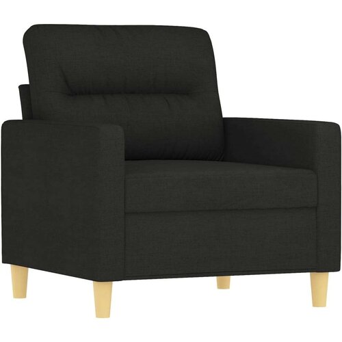  3-dijelni set sofa s jastucima crni od mikrovlakana Slike