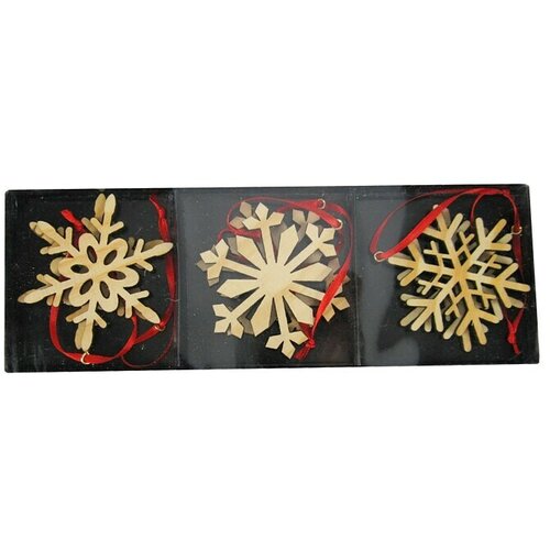  Okrasek za božično drevo Snežinka (Les) Cene