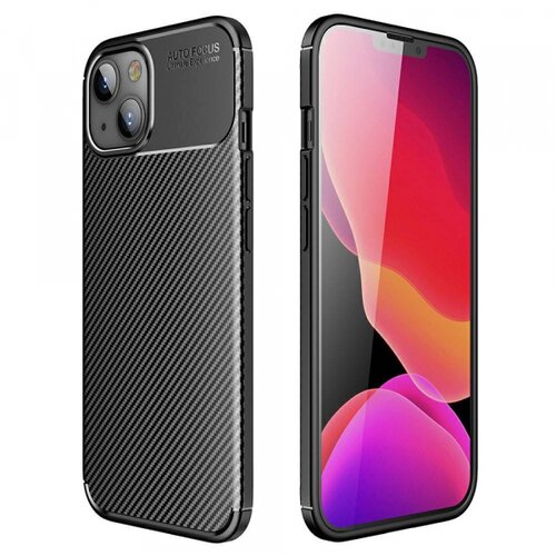  ovitek Carbon za iPhone 13 6.1 - črn Slike