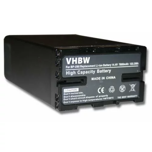 VHBW Baterija BP-U60 za Sony PMW-EX1 / PMW-100 / PXW­-X160, 7800 mAh