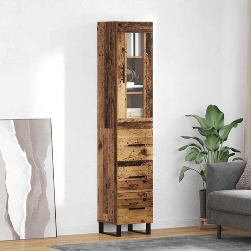  Highboard Staro drvo 34,5 x 34 x 180 cm Konstruirano drvo Cijene