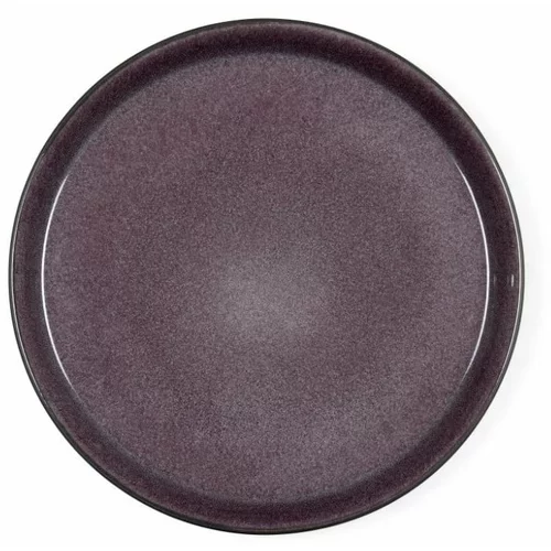 Bitz Slivovo vijoličast keramičen plitev krožnik Mensa, premer 27 cm