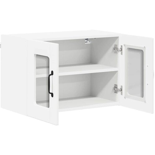  Zidni stakleni ormarić Lucca 2 pcs Bijela 60 x 31 x 40 cm Slike
