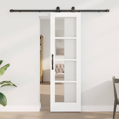  Klizna vrata ORKDAL 61 x 198,5 cm Masivna borovina i staklo Cene