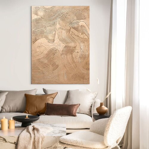Malerifabrikken Ročno naslikana slika 88x118 cm Metallic Brown &amp;ndash; Slike