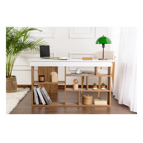 Hanah home radni sto vesper white atlantic pine Slike
