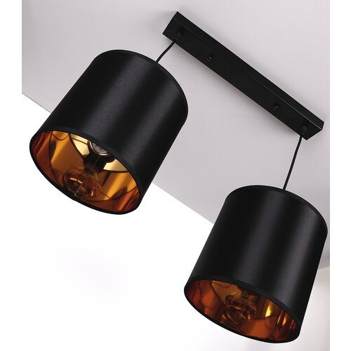 Candellux luster/visilica-candida viseća lampa crna 2X40W E27 crna abažur Slike