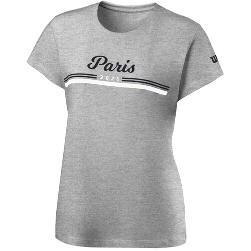 Wilson Dámské tričko Paris Tech Tee 2021 Grey L