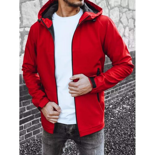 DStreet Red men's softshell jacket TX4267 Slike