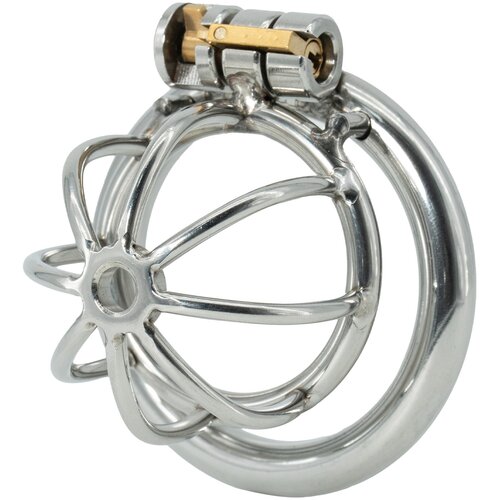Hidden Desire Extreme Chestity Cock Harness X-Short Silver Cene