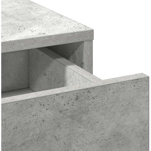  Toaletna mizica 3 pcs Siva 40 x 41 x 135 cm Konstruiran les - - Siva - 62.2 - 40 x 41 x 135 cm - 2025- Slike