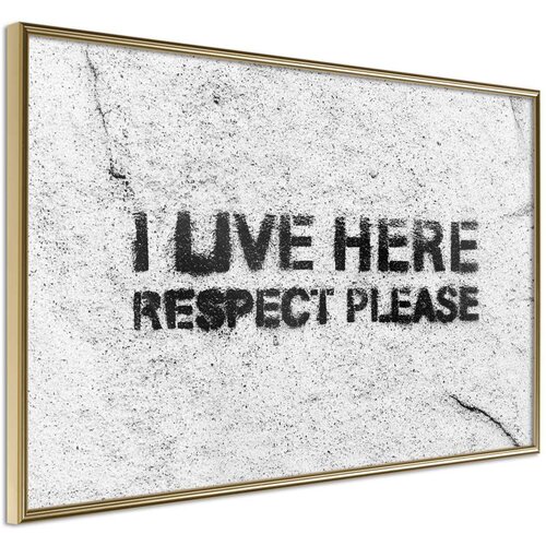  Poster - Respect 45x30 Slike