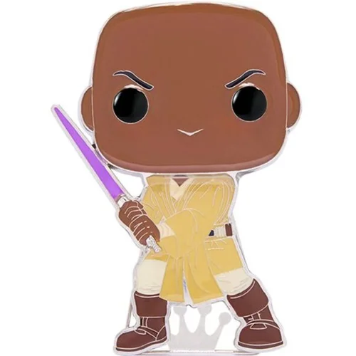 Funko star wars mace windu large enamel pop! pin, (20499205)