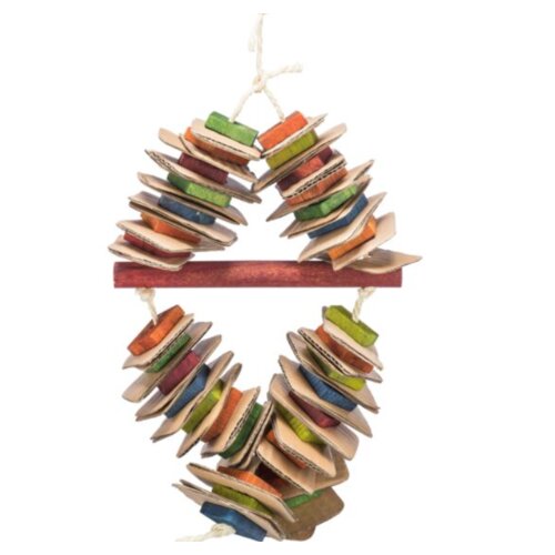 Trixie Igračka za papagaje kanap karton drvo 18x35cm Cene