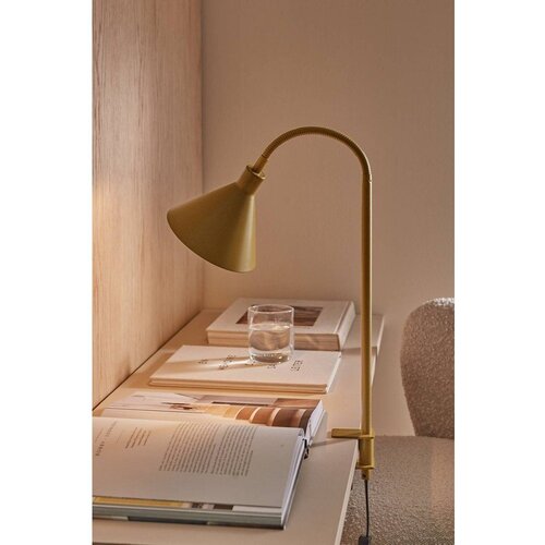 Ellos Home Rjava kovinska namizna svetilka z upogljivo konstrukcijo/s sponko (vi&amp;scaron;ina 50 cm) Flexi Torino &amp;ndash; Slike