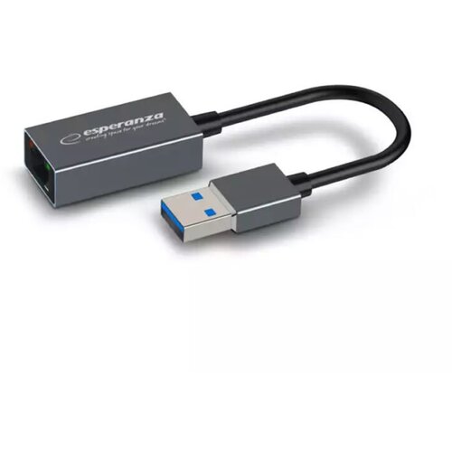  USB to LAN Ethernet gigabit adapter converter USB A 3.0 plug/RJ45, ESPERANZA, 10/100/1000 ENA101 Cene