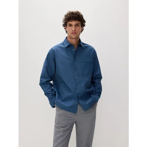 Reserved - Boxy fit košulja - steel blue