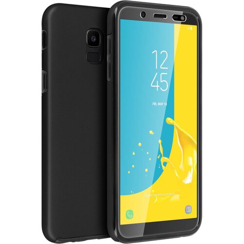 AVIZAR Integrirana zašcitna lupina: prožna sprednja in toga zadnja stran - mat crna str. Samsung Galaxy J6, (20616087) Cene