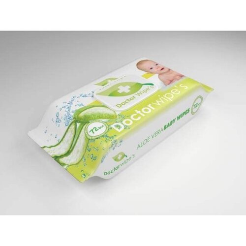 Doctor Wipe&amp;#039;s DR. WIPES - Vlažne maramice sa ekstraktom aloja vere sa poklopcem Slike