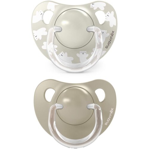 Suavinex Wild &amp;amp; Free Anatomical Silicone 6-18m duda Cream 2 kom Slike