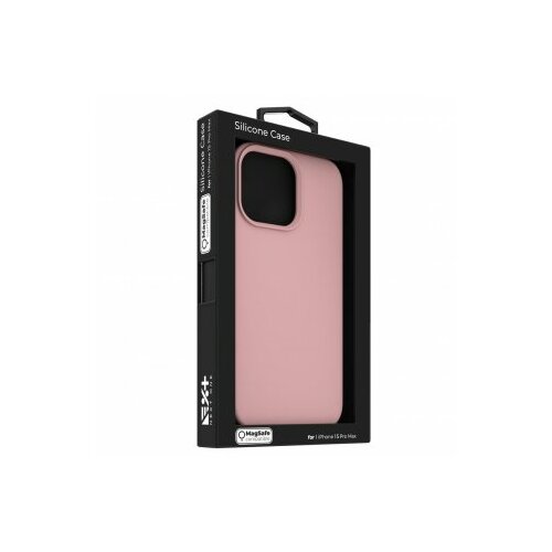 Next One silicone case for iphone 15 pro magsafe compatible - ballet pink Slike
