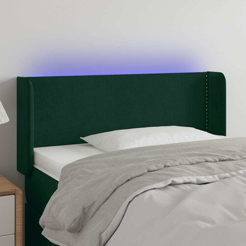  LED uzglavlje tamnozeleno 83x16x78/88 cm bar&scaron;unasto Cijene