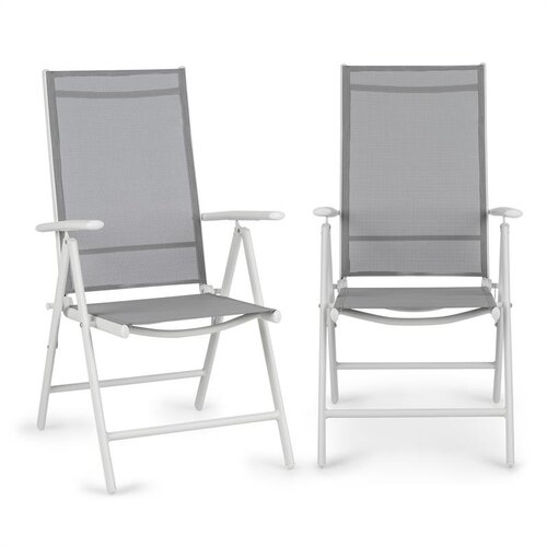 Blumfeldt Almeria Garden Chair zložljivi stol, Bela, (20517837) Cene