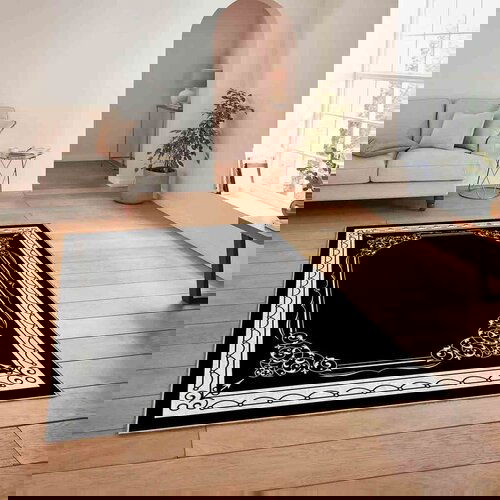 Conceptum Hypnose tepih HM-CRP25-20, pravougaoni, 100x140 cm, crno-beli Cene