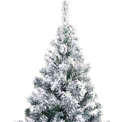 VidaXL Umjetno božićno drvce s 300 LED svjetlima Zelena 180 x 115 cm Slike
