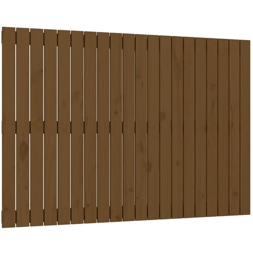  Stensko posteljno vzglavje medeno rjavo 127,5x3x90 cm borovina Cene