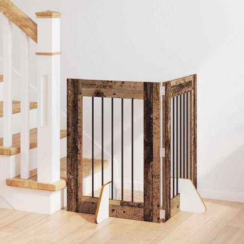  Vrata za pse z stojali 2 pcs Star les 60 x 80 cm Inženirski les, (5000232668) Cene