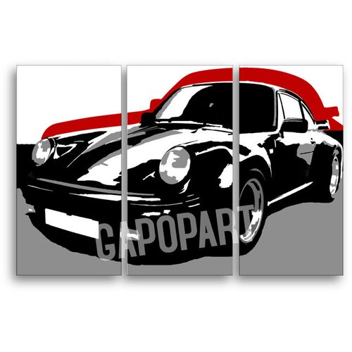  Ročno izdelana slika POP Art PORSCHE 911 3-delna (POP ART) Slike