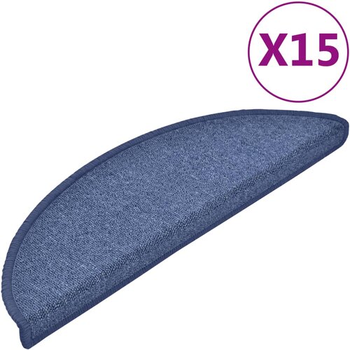 vidaXL Preproge za stopnice 15 kosov 56x17x3 cm modre, (20668808) Cene