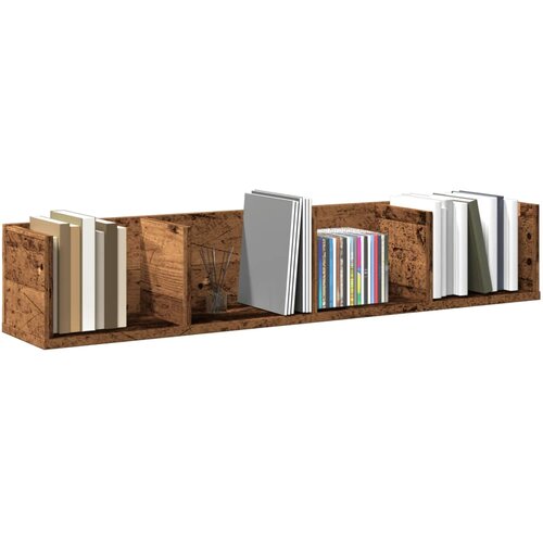 vidaXL CD zidna polica staro drvo 100x18x18 cm konstruirano drvo Cijene