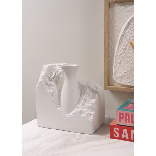 Hanah home vaza LCA0005, 20x12x20 cm, Bela Slike