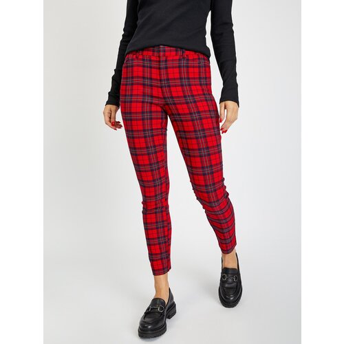 GAP Checkered Skinny Bi-Stretch Trousers - Women Slike