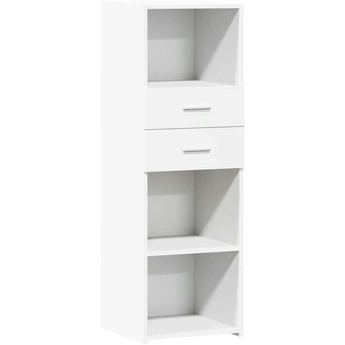 VidaXL Visoka komoda bijela 40 x 42,5 x 124 cm od konstruiranog drva Slike