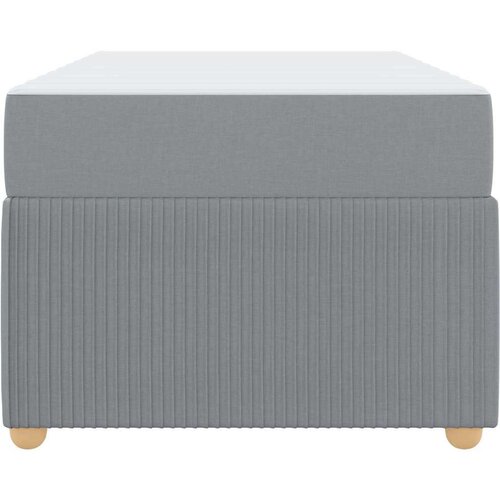 VidaXL krevetna konstrukcija ostalo svjetlosiva 90 x 190 cm tkanina Slike