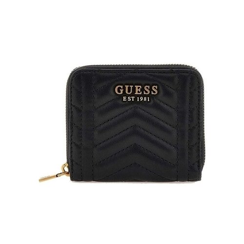 Guess Denarnice LOVIDESLG SMALL ZIP AROUN Črna Cene