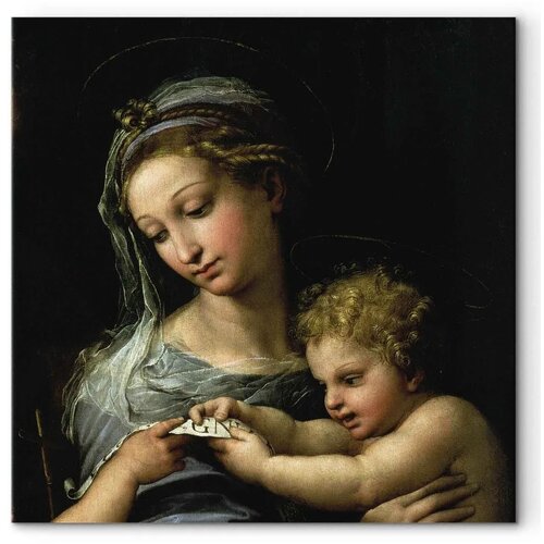  Slika - Rafael Santi &amp;ndash; The Virgin of the Rose 40x40 Na talijanskom platnu Slike