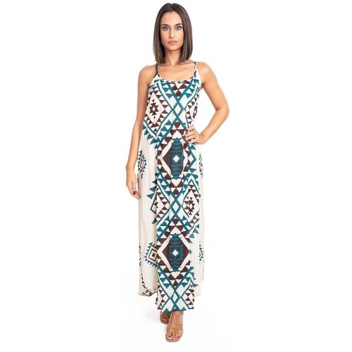 Isla Bonita By Sigris Dolge obleke Dolga Midi Obleka Modra Slike