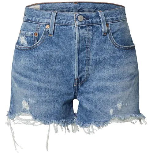 Levi's Kavbojke '501® ORIGINAL SHORT MED INDIGO - WORN IN' moder denim