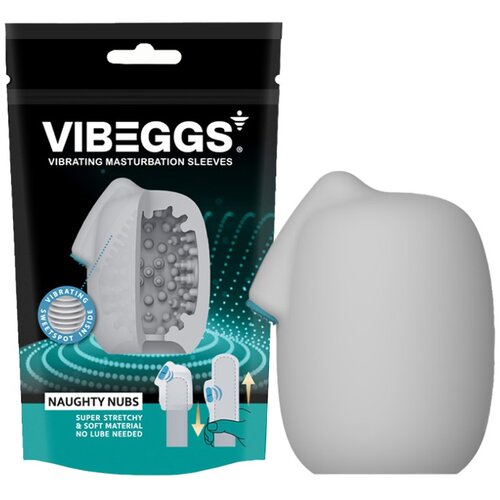 VibEggs Masturbator Naughty Nubs White Cene