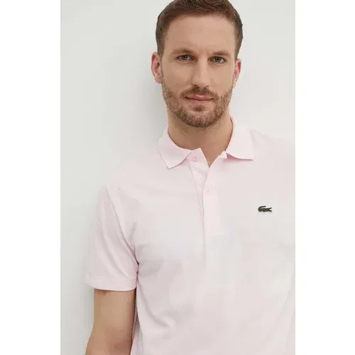 Lacoste Polo majica za muškarce, boja: ružičasta, bez uzorka