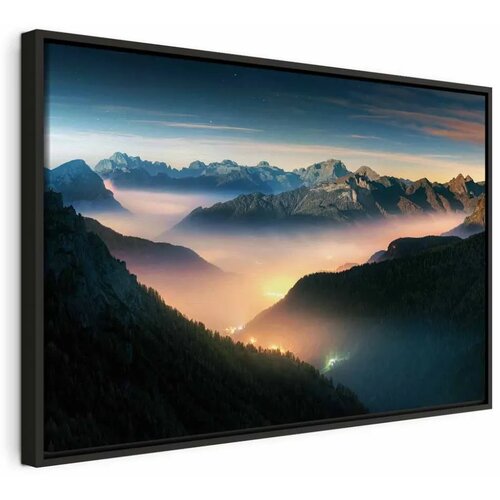  Slika - Mountain Breath (1 Part) Wide - Second Variant 120x80 U crnom drvenom okviru Cijene
