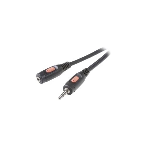 SpeaKa Professional JACK audio produžni kabel [1x JACK utikač 3.5 mm - 1x JACK utičnica 3.5 mm] 5 m crn | Eponuda.ba
