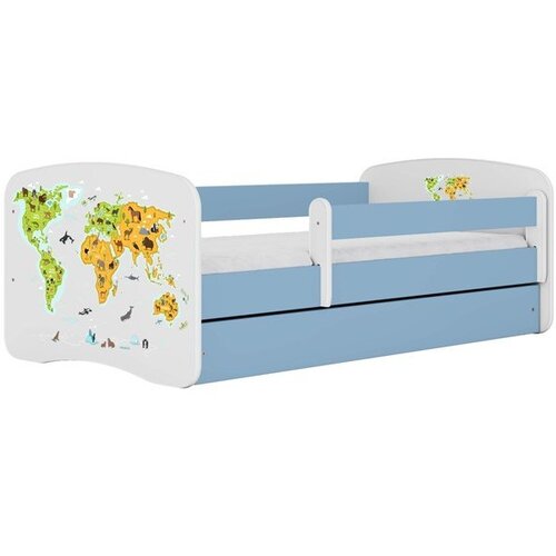 HAPPYKIDS Dječji krevet Dreamy karta 180x80 sa madracem bez ladice Plava Cene