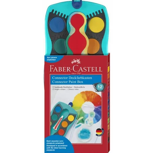 Faber-castell barve vodene connect12/1+čopič turkiz