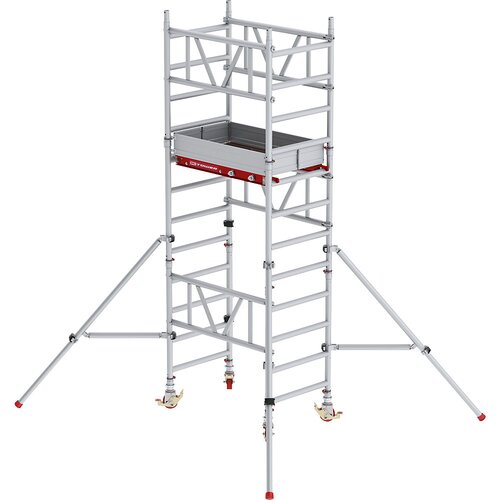 Altrex Hitro sestavljiv pomični oder MiTOWER Standard, lesena ploščad DxŠ 1200 x 750 mm, delovna višina 4 m Cene